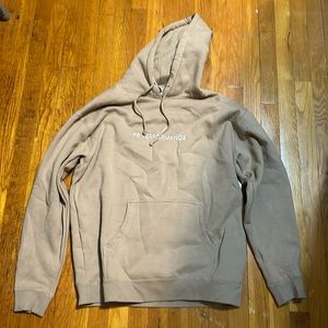 Tan hoodie large.
